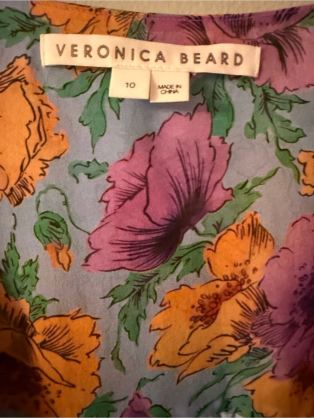 Veronica Beard 100% Silk Sean Dress - Picture 5 of 6